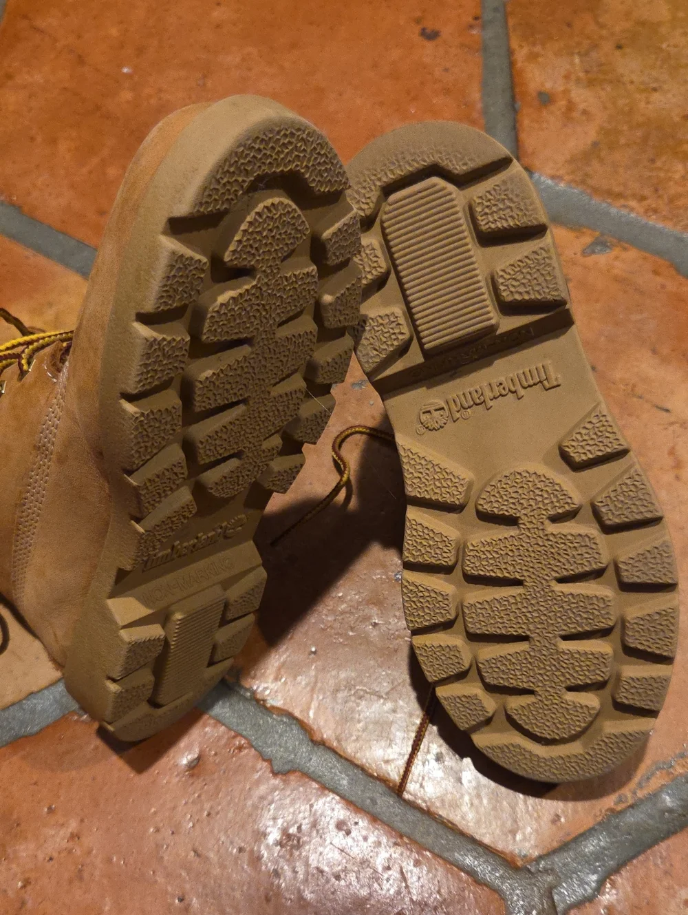 Timberland Kids Leather Tan Lace-Up Boots